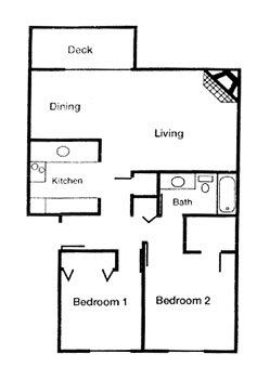 2 Bedroom Floorplan