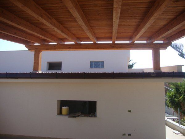 copertura in legno