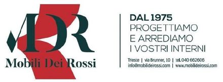 Mobili Dei Rossi logo with large “MDR” letters and Italian text: “Dal 1975 progettiamo e arrediamo i vostri interni.”
