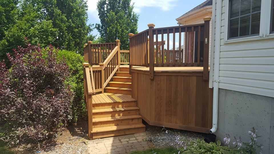 Stylish Brown Deck — Work in East Windsor, NJ