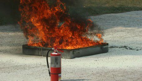 Fire burning
