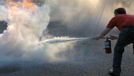 Extinguishing fire