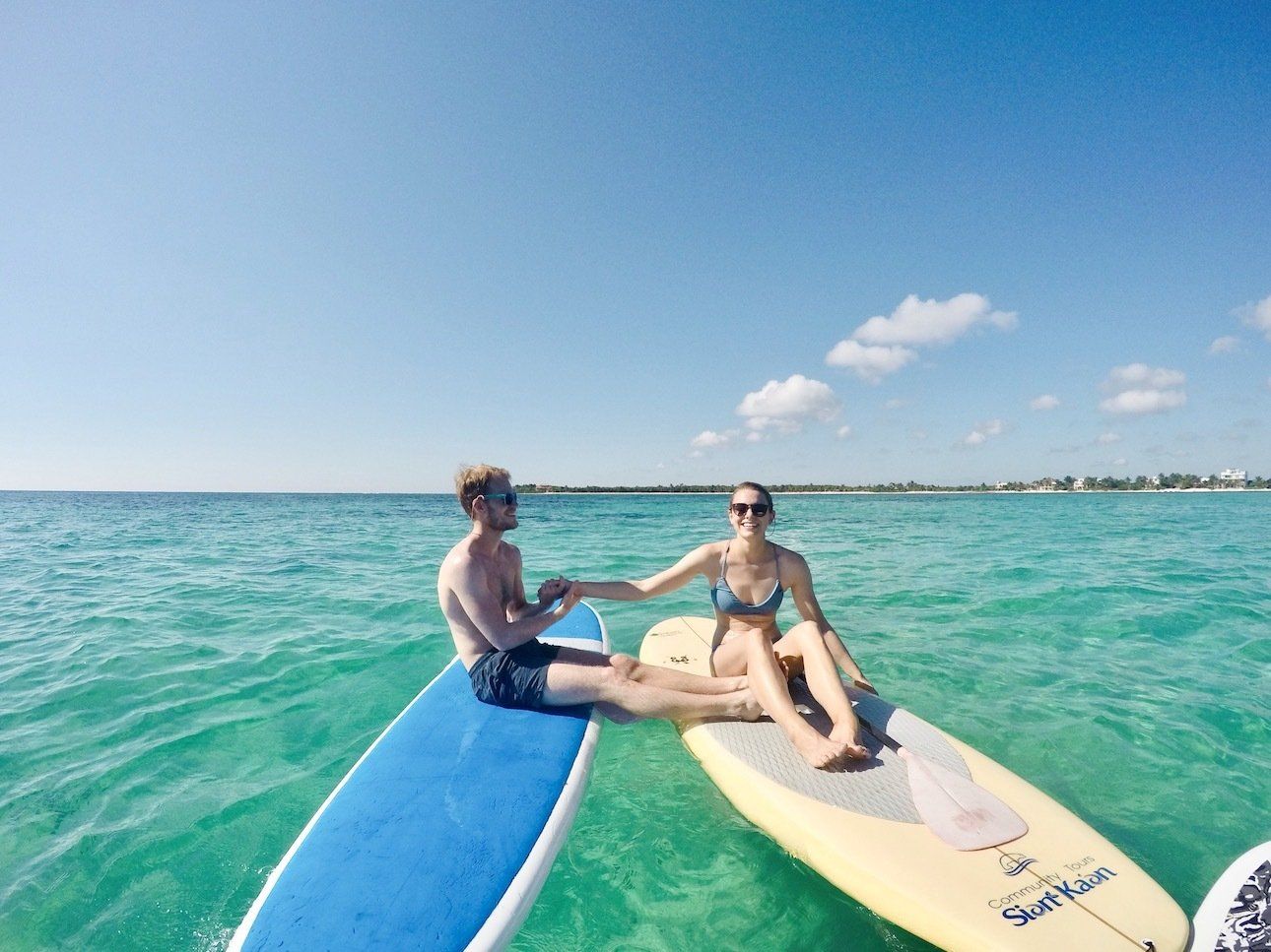 Paddleboarding Tulum Mexico, SUP Snorkeling Soliman Bay