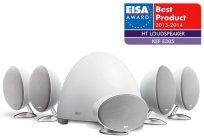 white speaker set