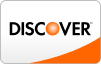 Discover credit card logo with orange sphere and curved accent.