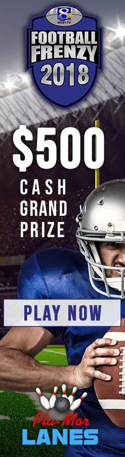 Football Frenzy skyscraper creative ad for display