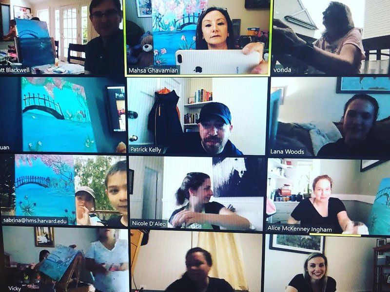virtual painting session