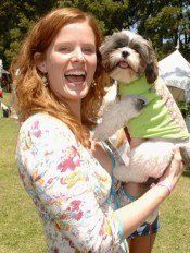 celebrity with Shih Tzu