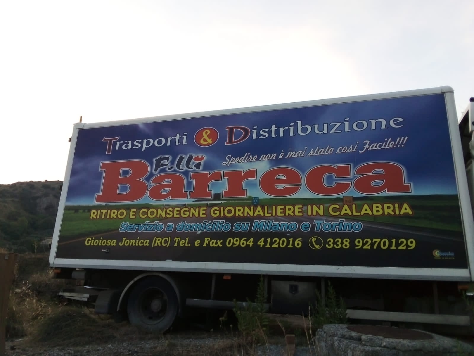 camion dell'azienda di autotrasporti
