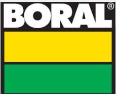 Boral logo: white text