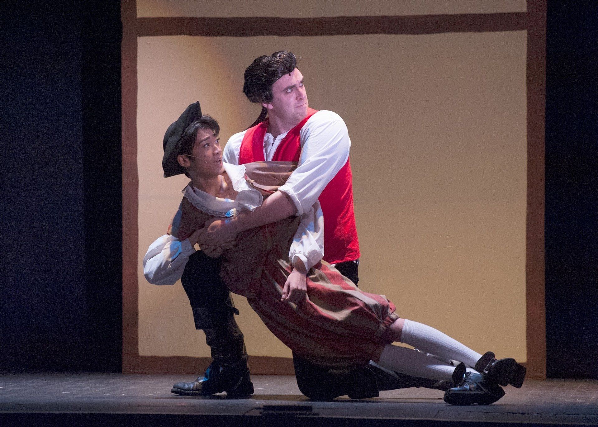Shane Archer Reed as Gaston in Beauty and the Beast Shane Archer Reed as Gaston