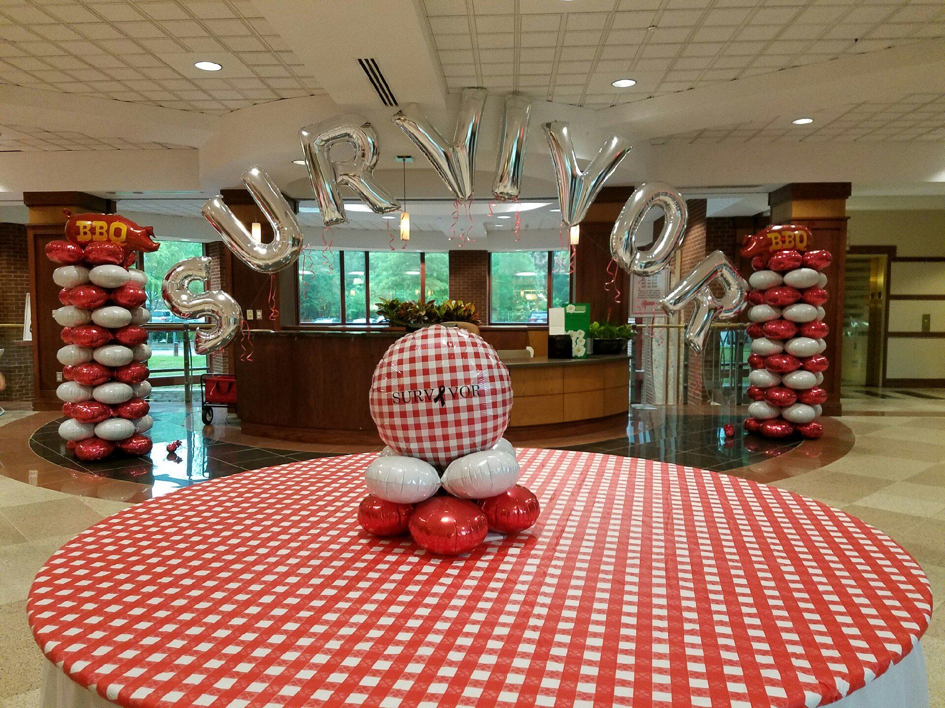 A decked out BBQ event with 