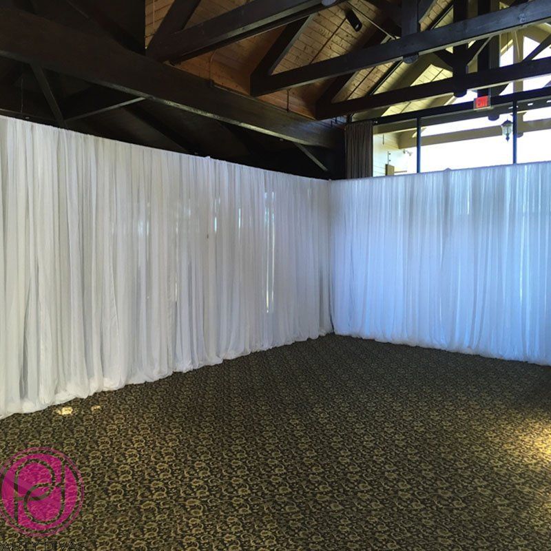 An example of draping for an event.