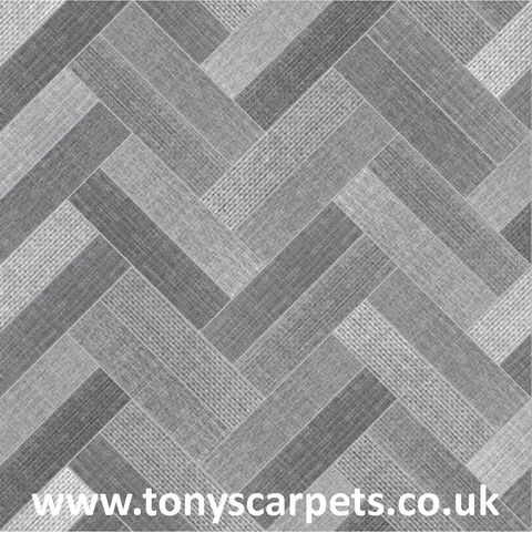 grey vinyl flooring, herringbone ,