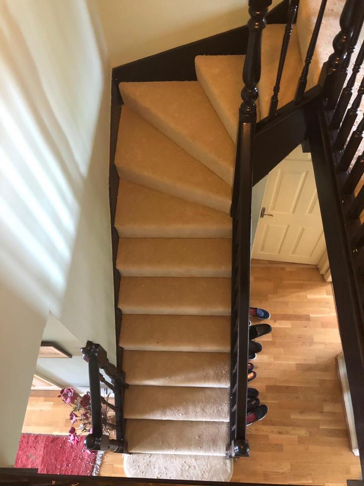 hall, stairs, landing, carpet, flooring