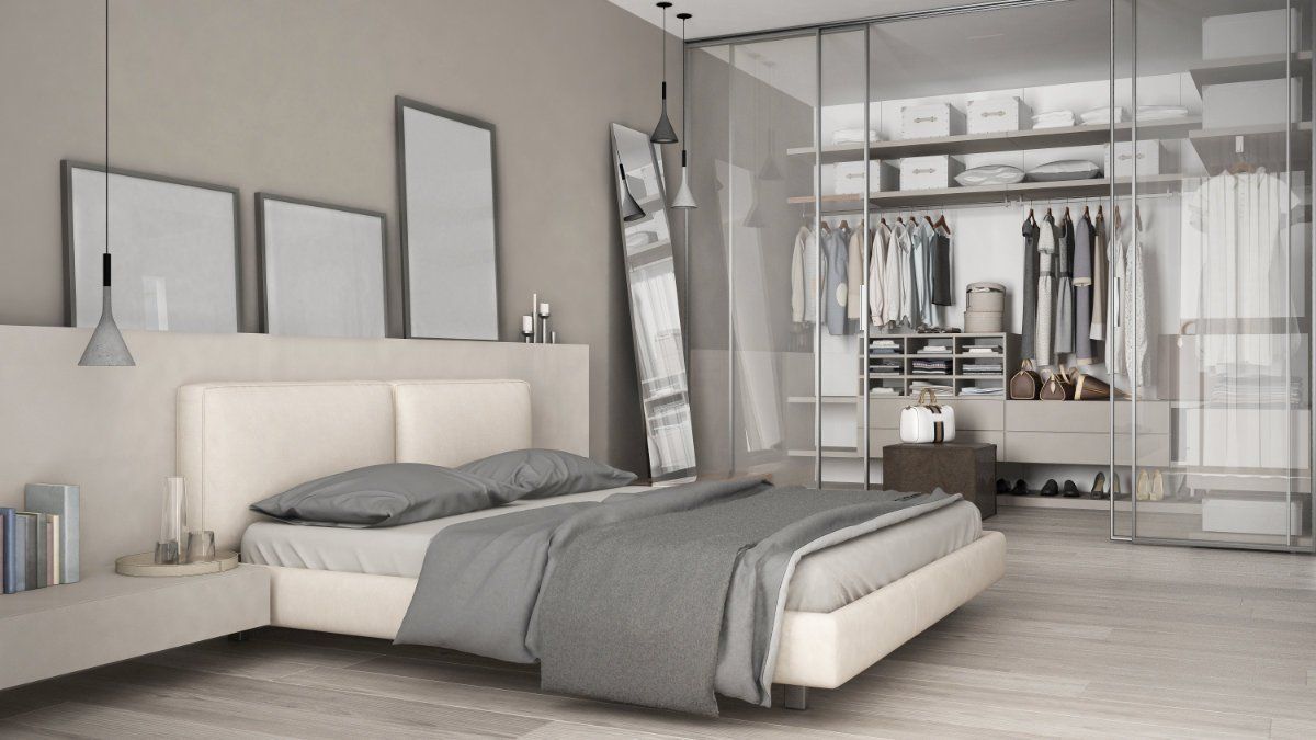 Organized bedroom