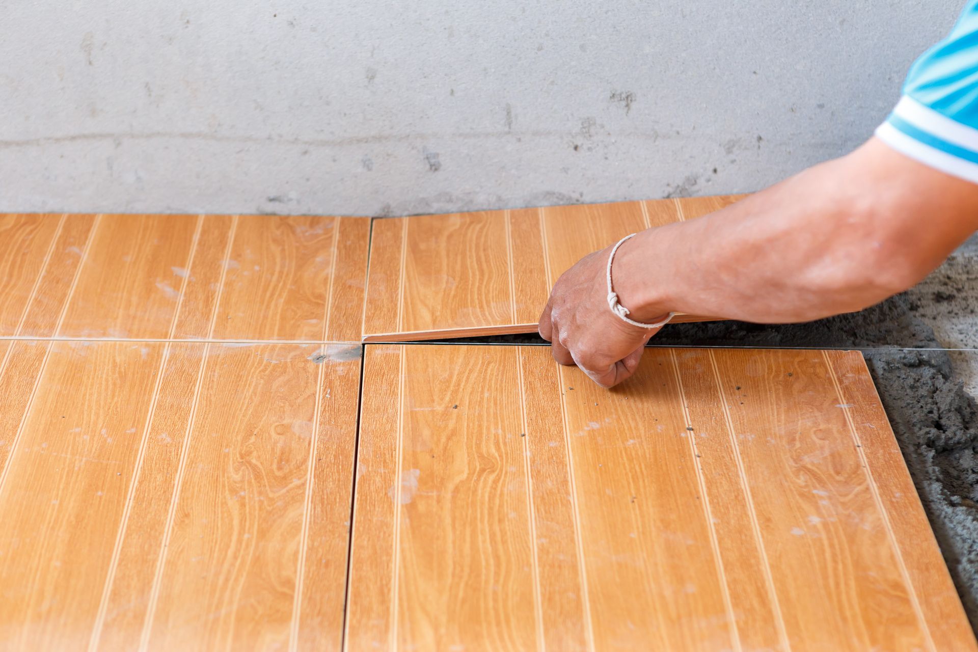 Installing hardwood floors
