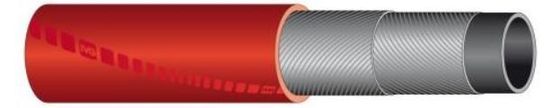 Rubber hose for steam delivery