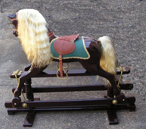 wooden rocking horse