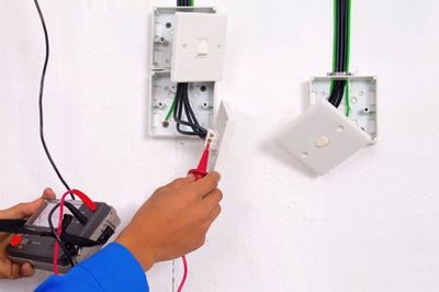 Electrician are making the testing - Heating and Air Conditioning Service in Carlisle, PA Electrician are making the testing - Heating and Air Conditioning Service in Carlisle, PA