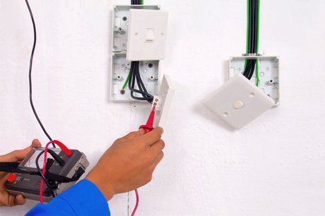 Electrician are making the testing - Heating and Air Conditioning Service in Carlisle, PA Electrician are making the testing - Heating and Air Conditioning Service in Carlisle, PA