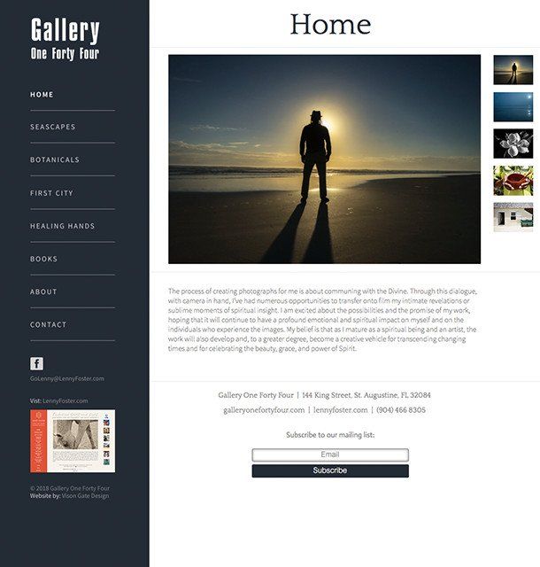 Gallery One Forty Four website