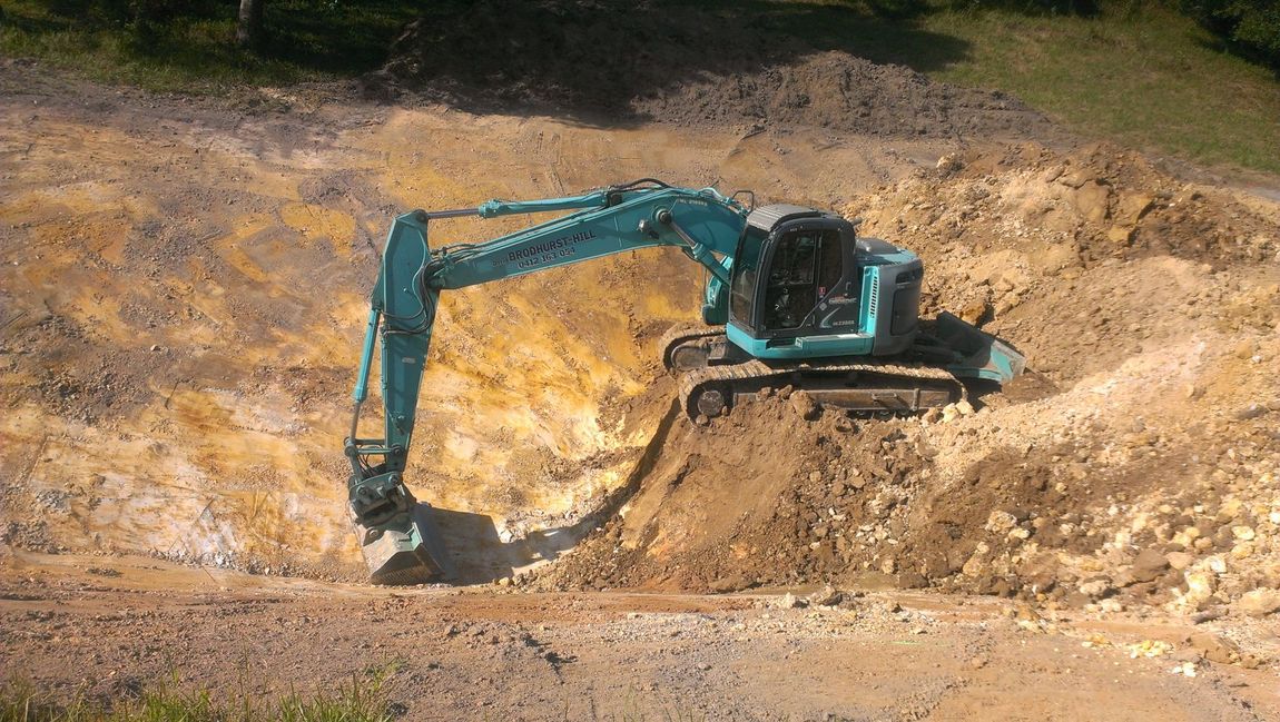 Earthmoving machine on the Gold Coast