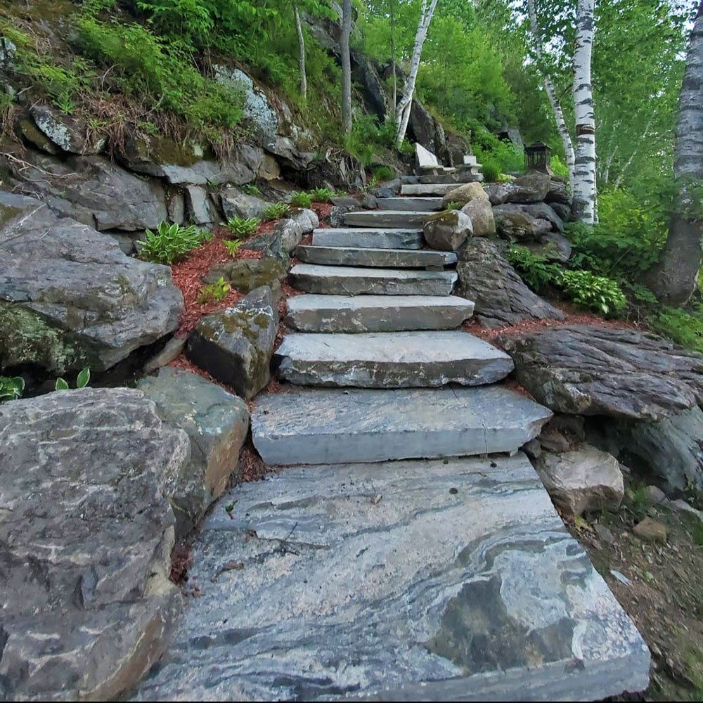 Flagstone landscaping Muskoka