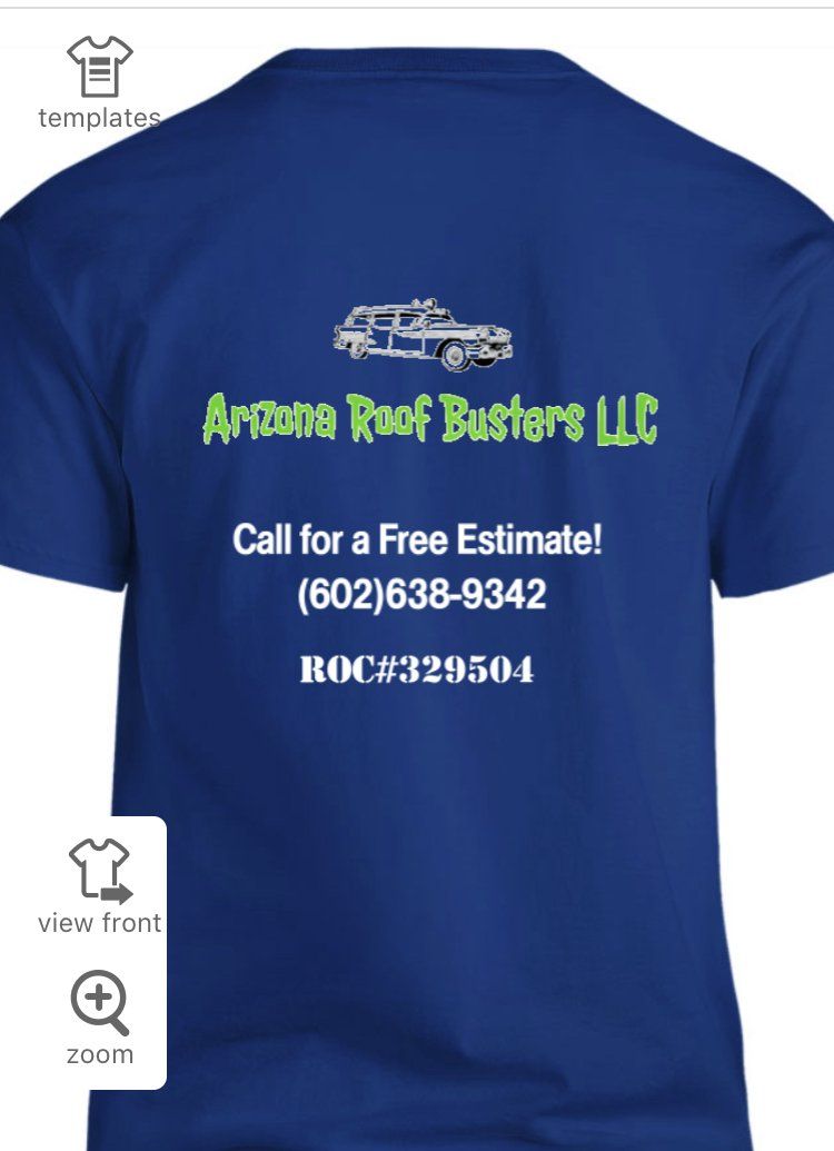 Back Design Of Shirt — Mesa, AZ— Arizona Roof Busters