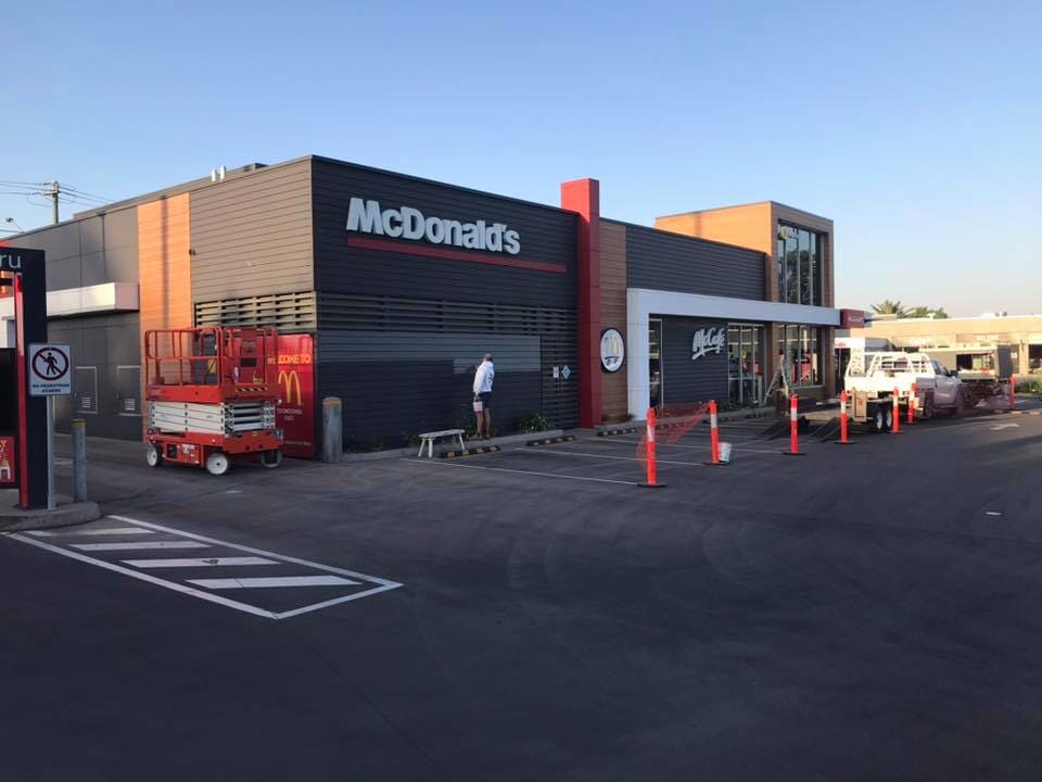 Outside Of Fastfood Restaurant - Exterior Painting in Toowoomba, QLD