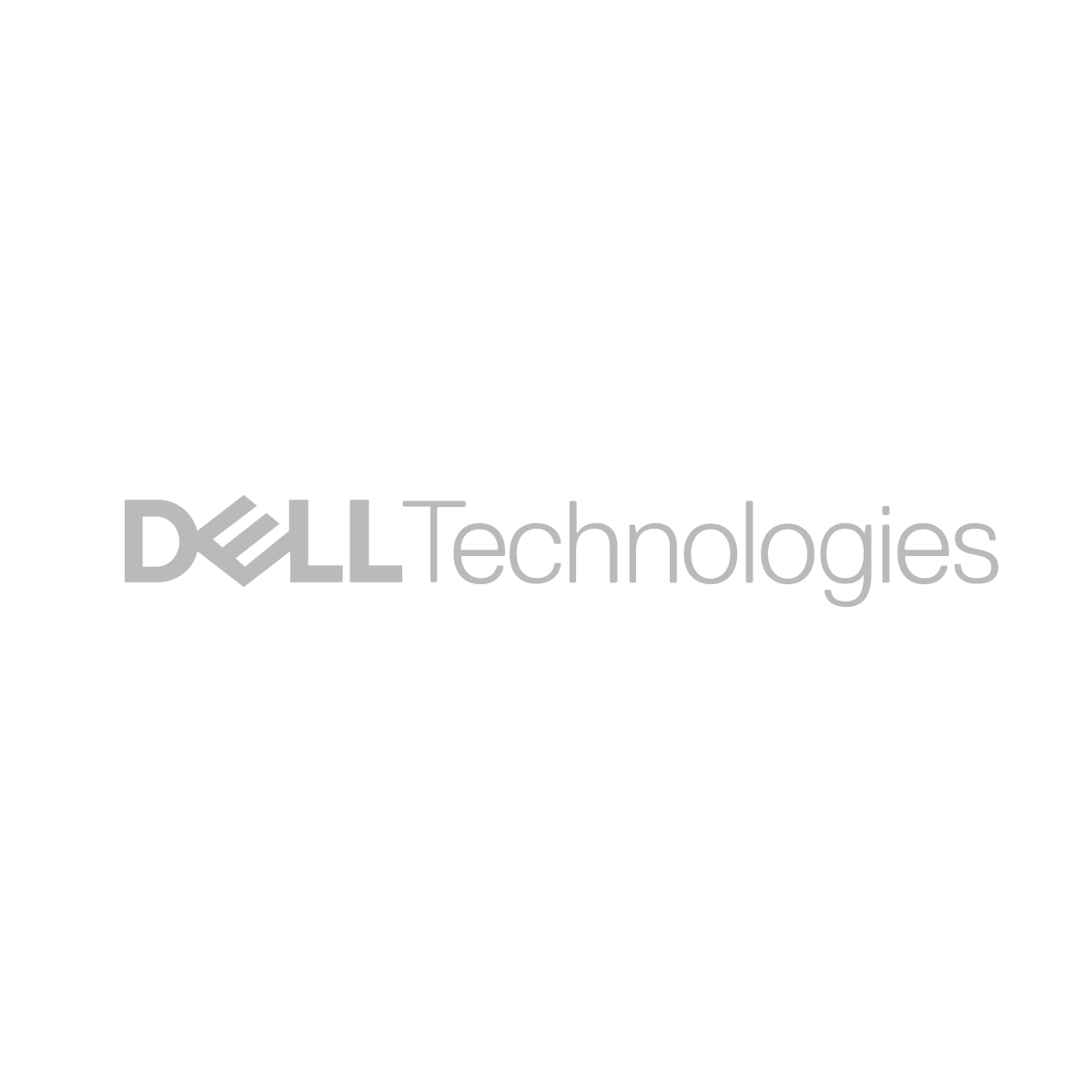 The dell technologies logo is on a white background.
