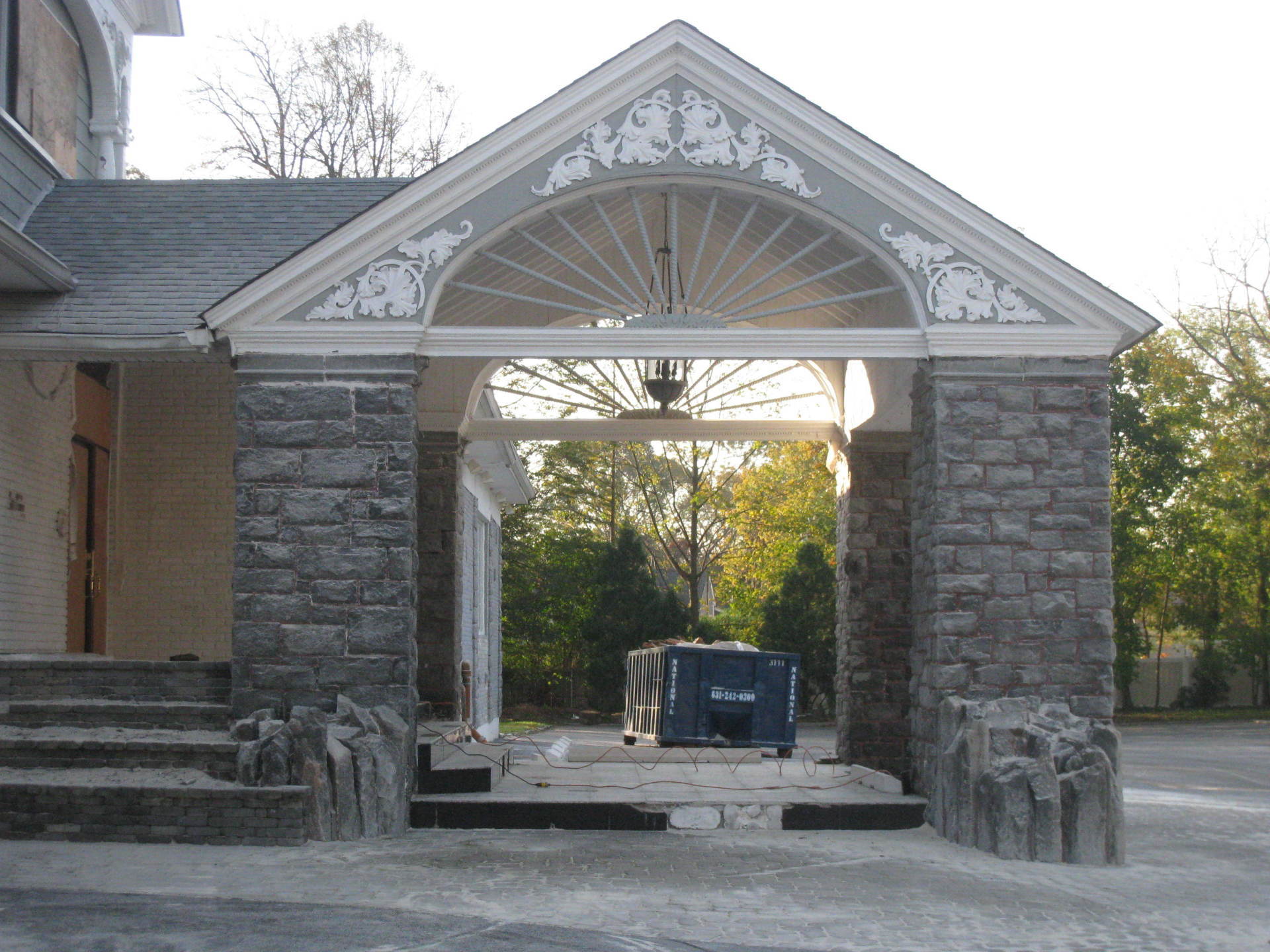 Residential house after restoration