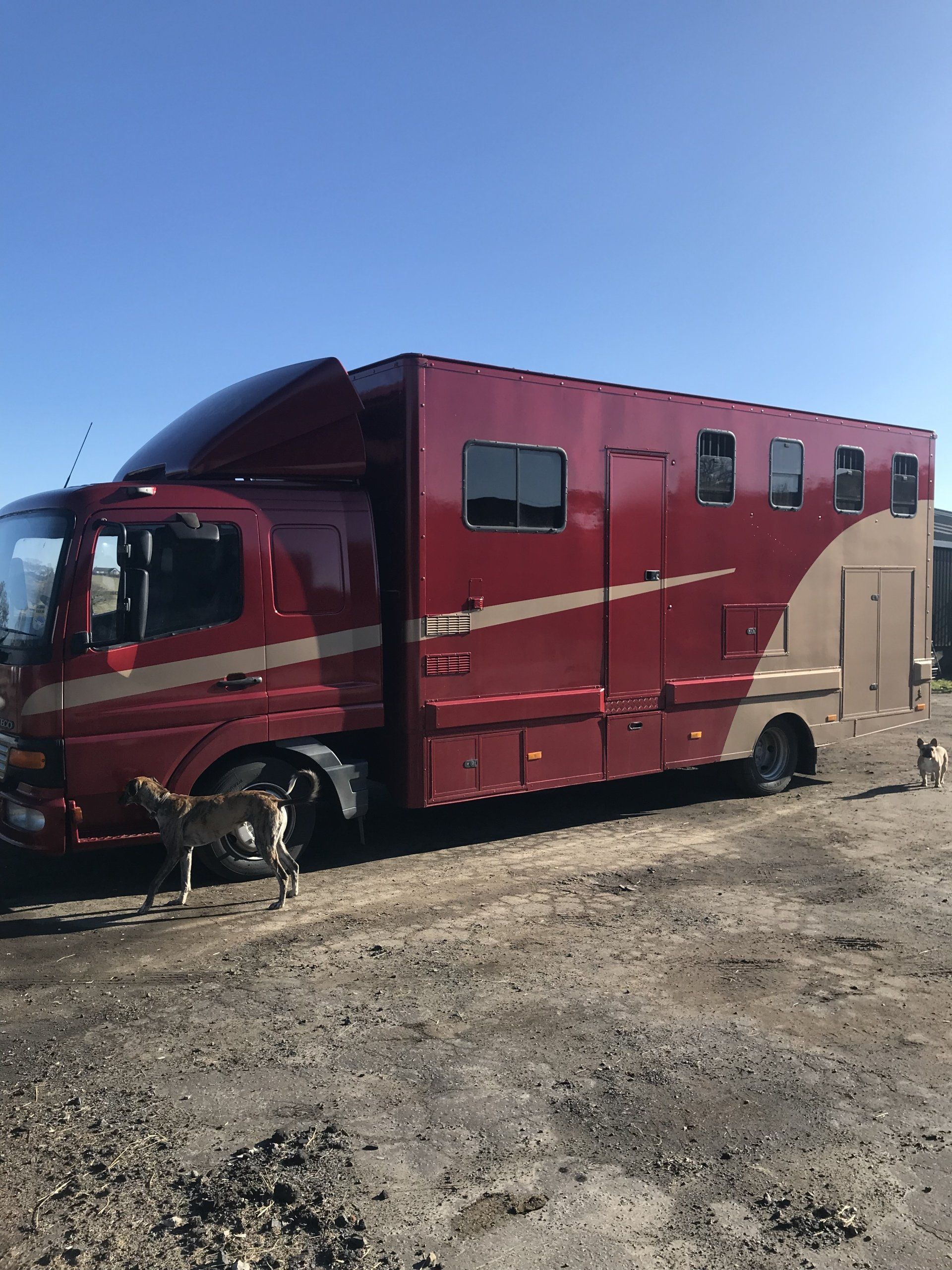 a red truck