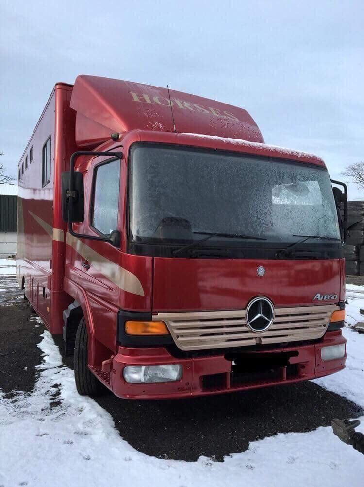 A red truck