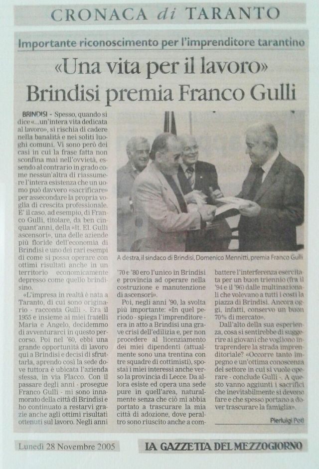 Gazzetta del mezzogiorno di Brindisi