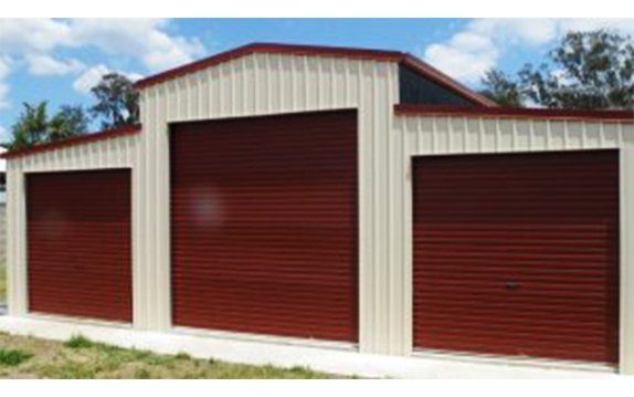 Red barn garage door