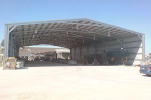 Open area industrial shed