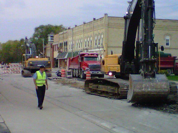 Construction Site — Eden, WI — Baumhardt Sand & Gravel, Inc.