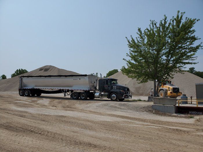 Black Truck — Eden, WI — Baumhardt Sand & Gravel, Inc.