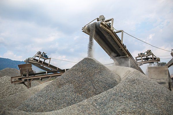 Heavy Machinery at the Quarry — Eden, WI — Baumhardt Sand & Gravel, Inc.