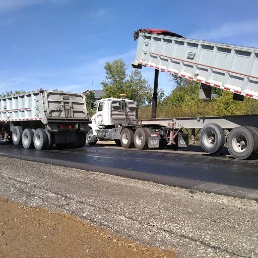 Side View of White Trailer Truck — Eden, WI — Baumhardt Sand & Gravel, Inc.