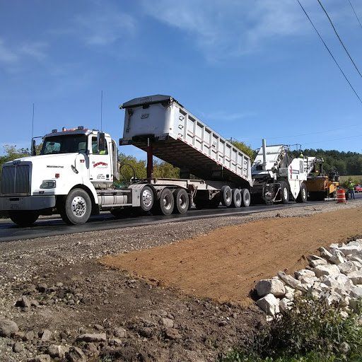 Trailer Truck on the Road — Eden, WI — Baumhardt Sand & Gravel, Inc.