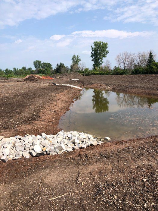 Pond Construction — Eden, WI — Baumhardt Sand & Gravel, Inc.