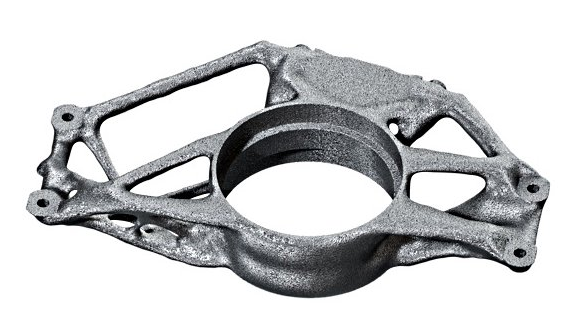3D printed wheel carrier workpiece