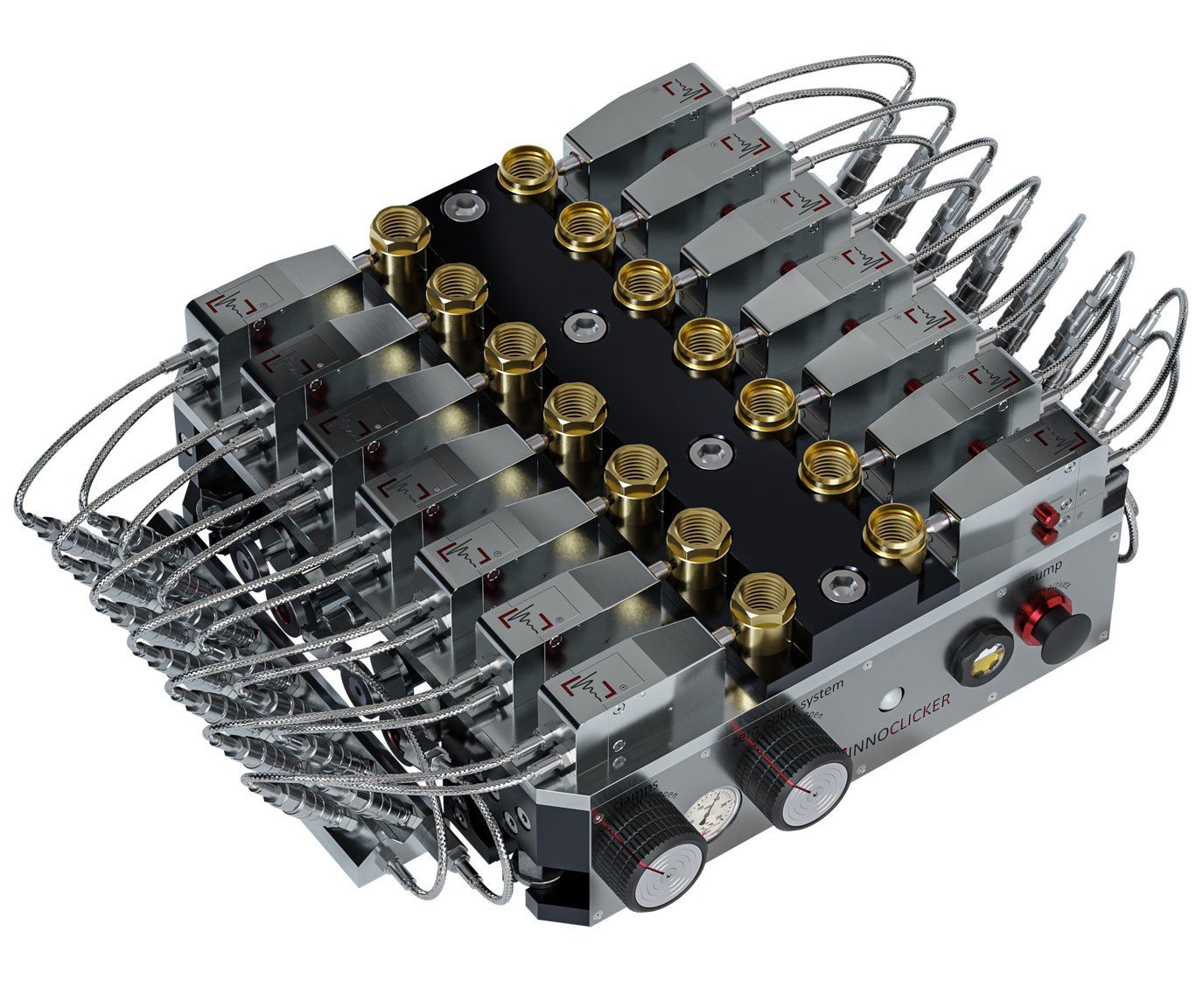 Innoclicker clamping system clamps several components