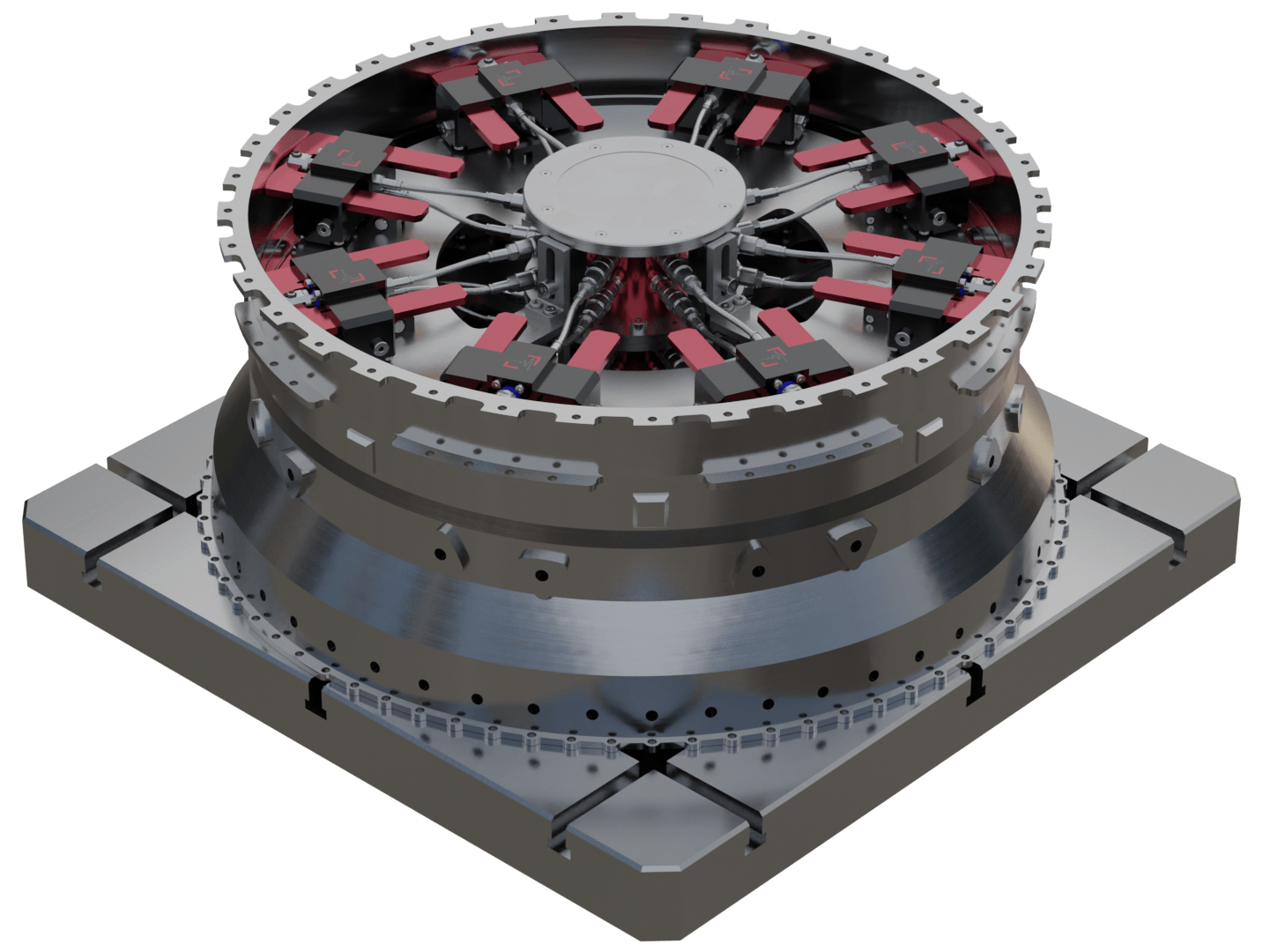 Modular clamping system for CNC-machining of thin-walled unstable parts