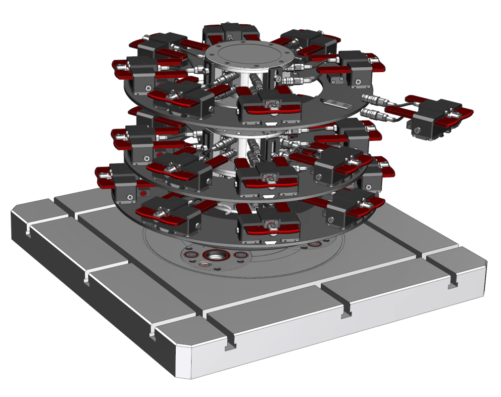 INNOFLOAT explodierte Ansicht Modulares Casingspannsystem explodierte Ansicht