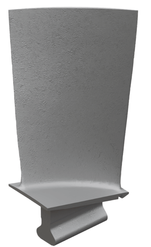 Turbine blade workpiece to machine