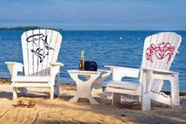 Two Adirondack Chair & One Table — Ruskin FL  — Tampa Crosstie and Landscape Supply, Inc