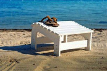 White Ottoman Table — Ruskin FL  — Tampa Crosstie and Landscape Supply, Inc